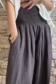 Annie Cushion Cotton Cuff Barrel Pant Chocolate